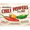 Retro metallitaulu Chili Peppers 20x30 cm