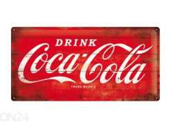 Retro metallitaulu COCA-COLA LOGO 25x50 cm