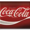 Retro metallitaulu Coca-Cola - Logo Red Lights 30x40 cm