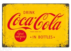 Retro metallitaulu Coca-Cola in bottles 40x60 cm
