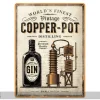 Retrometallitaulu Copper Pot Gin 30x40 cm