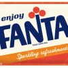Retro metallitaulu Fanta - Logo 30x40 cm