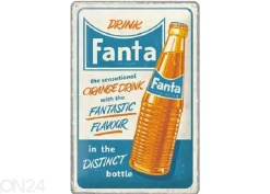 Retro metallitaulu Fanta - Sensational Orange Drink 20x30 cm