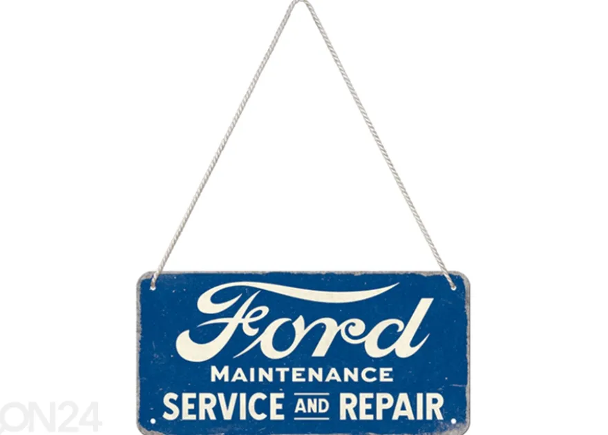 Retro metallitaulu Ford - Service & Repair 10x20 cm