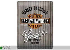Retro metallitaulu Harley-Davidson Genuine lI 30x40 cm