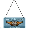 Retro metallitaulu Harley-Davidson logo 10x20 cm