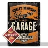 Retro metallitaulu Harley-Davidson Garage Metallic 30x40 cm