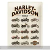 Retro metallitaulu Harley-Davidson Models 30x40 cm