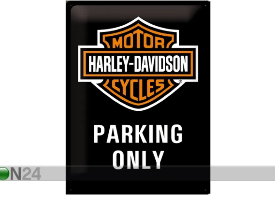 Retro metallitaulu Harley-Davidson Parking Only 30x40 cm