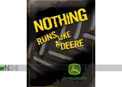 Retro metallitaulu John Deere Nothing runs like a deere 30x40cm
