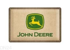 Retro metallitaulu John Deere logo 20x30cm