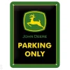 Retro metallitaulu John Deere Parking Only 15x20 cm