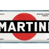 Retro metallitaulu Martini - Logo White 25x50 cm