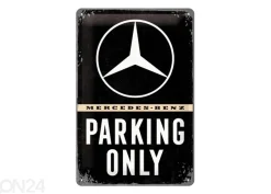 Retro metallitaulu Mercedes-Benz Parking Only 20x30 cm