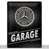 Retro metallitaulu Mercedes-Benz - Garage 30x40 cm