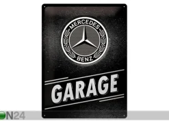 Retro metallitaulu Mercedes-Benz - Garage 30x40 cm