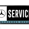 Retro metallitaulu Mercedes-Benz Service 10x20 cm