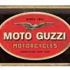 Retro metallitaulu Moto Guzzi logo 20x30 cm