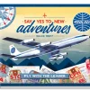 Retro metallitaulu Pan Am - New Adventures 30x40 cm