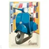 Retro metallitaulu Vespa - Italian Laundry 20x30 cm