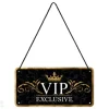 Retro metallitaulu VIP 10x20 cm