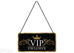 Retro metallitaulu VIP 10x20 cm