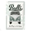 Retro metallitaulu VW Bulli Good things are 20x30 cm