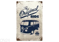 Retro metallitaulu VW Bulli The Original Ride 40x60 cm