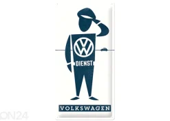 Retro metallitaulu VW Dienst 25x50 cm