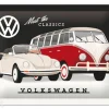 Retro metallitaulu VW - Meet the Classic 15x20 cm
