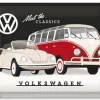 Retro metallitaulu VW Meet the Classics 30x40 cm