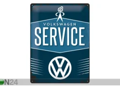 Retro metallitaulu VW Service 30x40 cm
