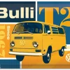 Retro metallitaulu VW T2 Bulli 30x40 cm