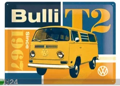 Retro metallitaulu VW T2 Bulli 30x40 cm