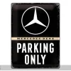Retrotyylinen metallitaulu Mercedes-Benz Parking Only 30x40cm