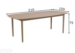 Ruokapöytä Asta 210x100