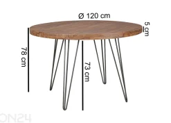 Ruokapöytä Bagli Ø 120 cm