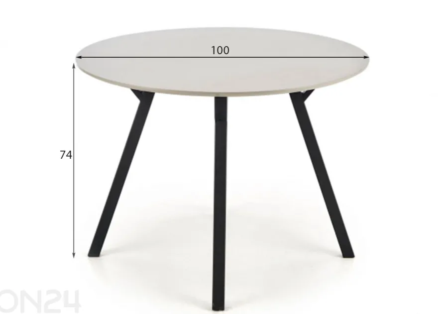 Ruokapöytä Balrog Ø 100 cm