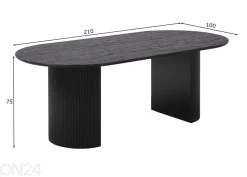 Ruokapöytä Boavista 110x210 cm