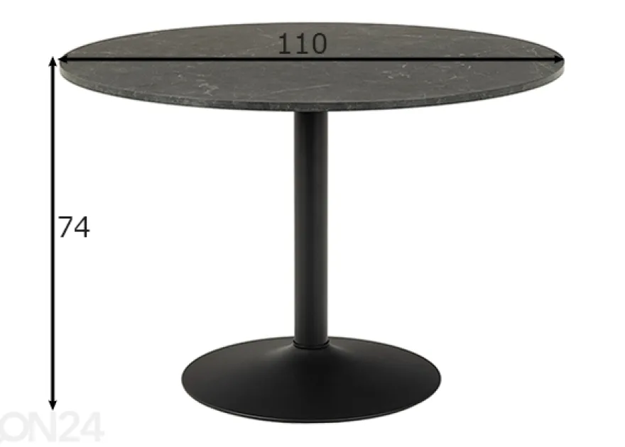 Ruokapöytä Bostosn Ø110 cm