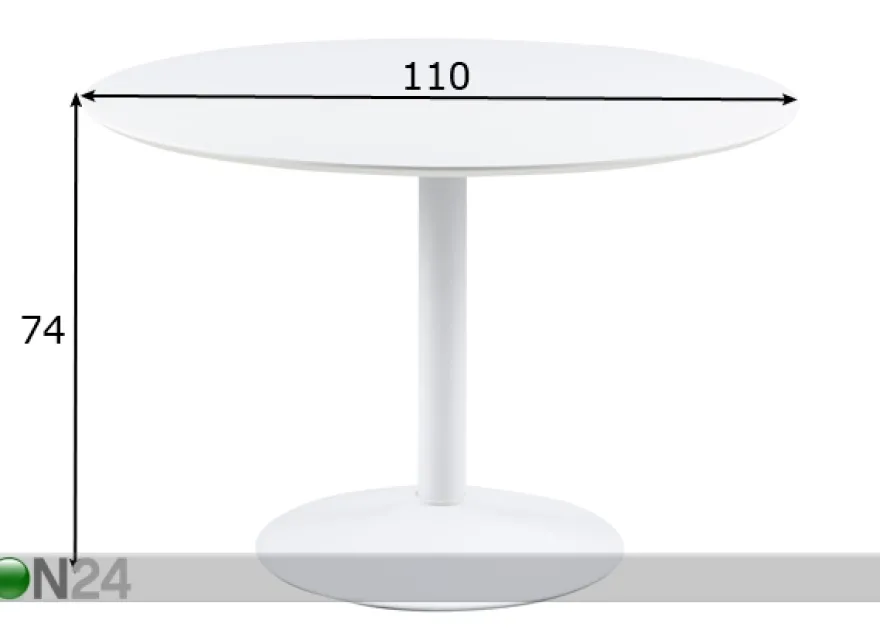 Ruokapöytä Bostosn Ø 110 cm