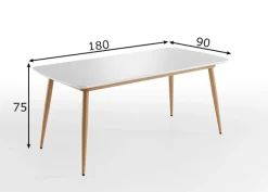 Ruokapöytä Bozen 90x180 cm