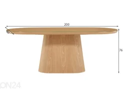 Ruokapöytä Castor 90x200 cm