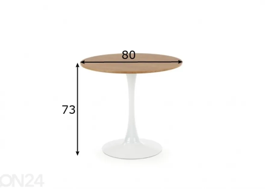 Ruokapöytä Ø 80 cm