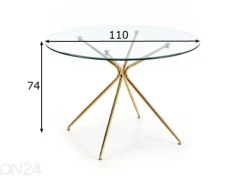 Ruokapöytä Ø 110 cm