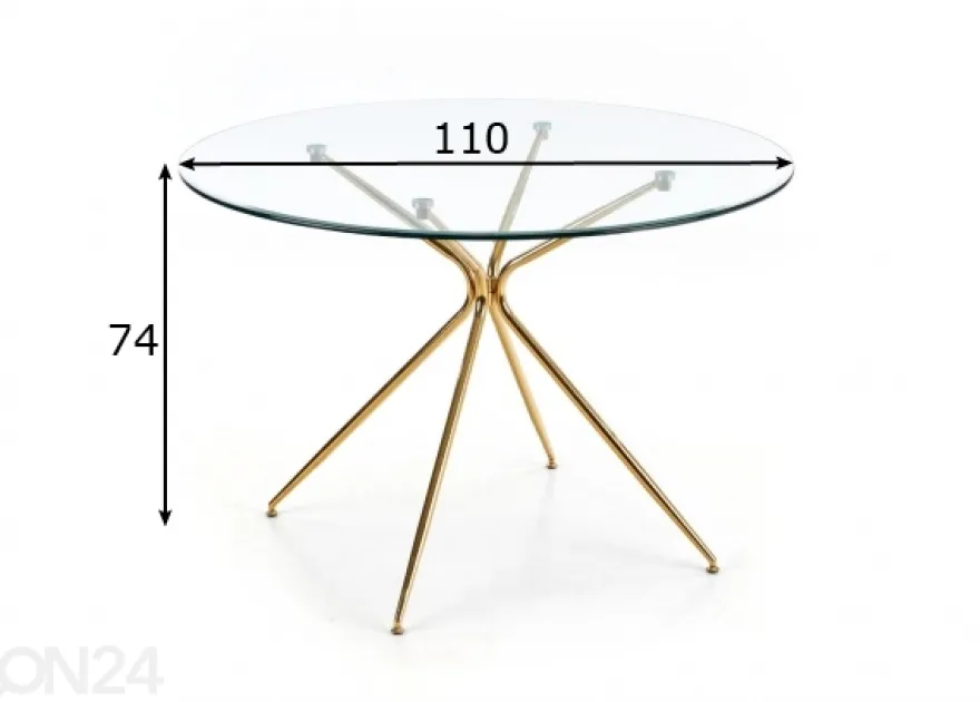 Ruokapöytä Ø 110 cm