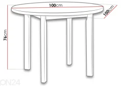 Ruokapöytä Ø 100 cm