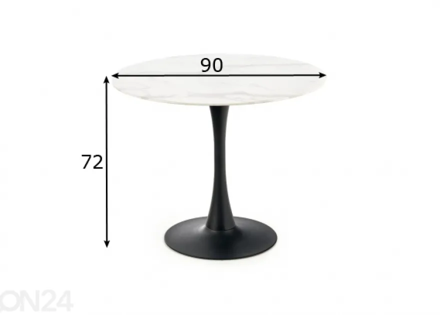 Ruokapöytä Ø 90 cm