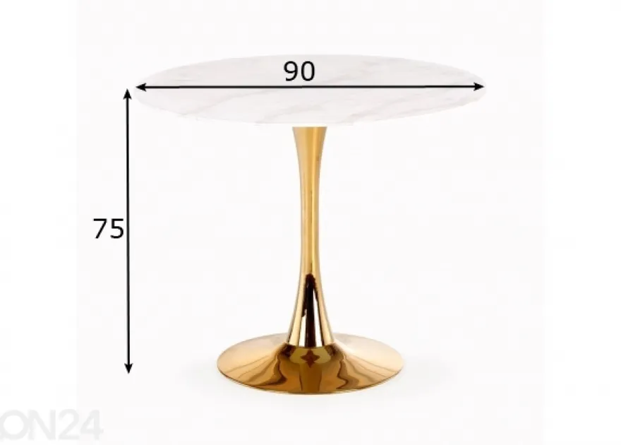 Ruokapöytä Ø 90 cm