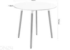 Ruokapöytä Ø80 cm